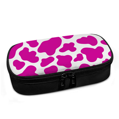 Hot Pink And White Cow Print Insulin Cooler Travel Case