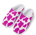 Hot Pink And White Cow Print Mesh Casual Shoes