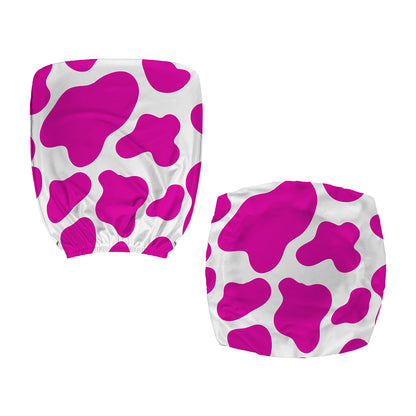 Hot Pink And White Cow Print Office Chair Cover