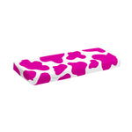 Hot Pink And White Cow Print Piano Keyboard Cover
