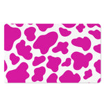 Hot Pink And White Cow Print Polyester Doormat