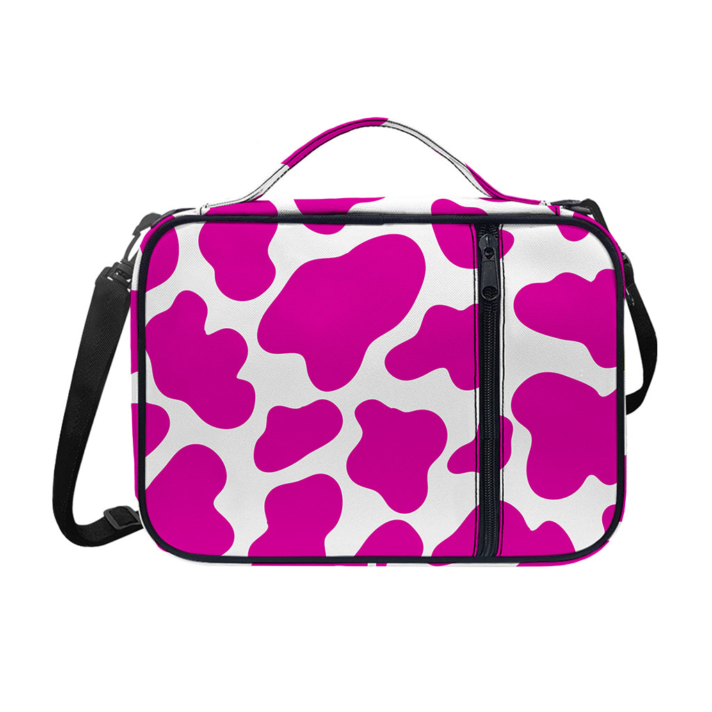 Hot Pink And White Cow Print Shoulder Strap Bible Bag
