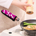 Hot Pink And White Cow Print Skillet Handle Cover