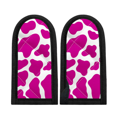 Hot Pink And White Cow Print Skillet Handle Cover