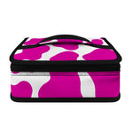 Hot Pink And White Cow Print Small Lunch Bag
