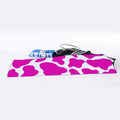 Hot Pink And White Cow Print Sports Towel