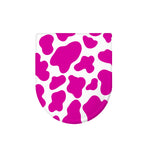 Hot Pink And White Cow Print Toilet Lid Cover