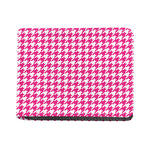 Hot Pink And White Houndstooth Print Bifold Wallet