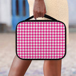 Hot Pink And White Houndstooth Print Classic Bible Case