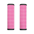 Hot Pink And White Houndstooth Print Handle Covers
