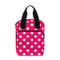 Hot Pink And White Polka Dot Print Bible Tote Bag