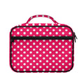 Hot Pink And White Polka Dot Print Briefcase Bible Bag