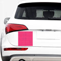 Hot Pink And White Polka Dot Print Car Sticker