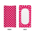 Hot Pink And White Polka Dot Print Changing Pad Cover