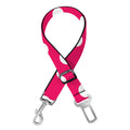 Hot Pink And White Polka Dot Print Dog Seat Belt