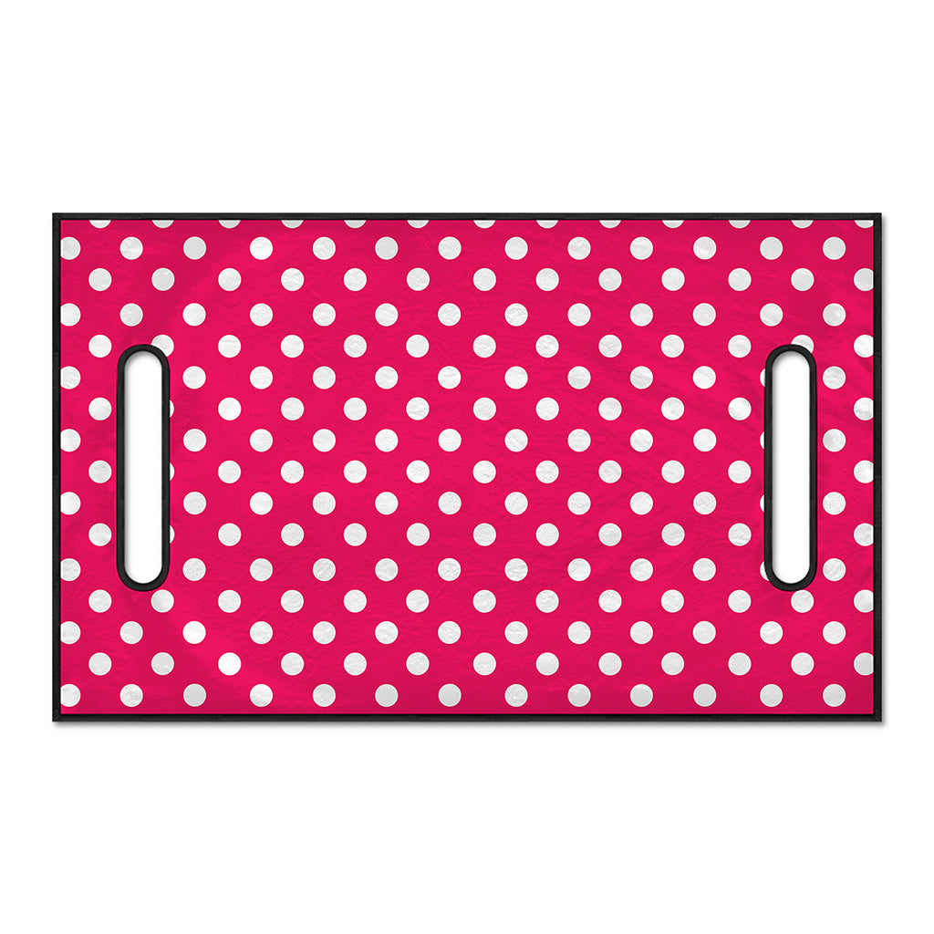 Hot Pink And White Polka Dot Print Golf Cart Seat Cover