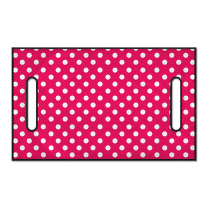 Hot Pink And White Polka Dot Print Golf Cart Seat Cover