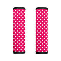 Hot Pink And White Polka Dot Print Handle Covers