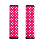 Hot Pink And White Polka Dot Print Handle Covers