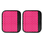 Hot Pink And White Polka Dot Print Handle Covers