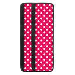 Hot Pink And White Polka Dot Print Refrigerator Handle Covers