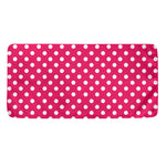Hot Pink And White Polka Dot Print Towel