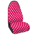 Hot Pink And White Polka Dot Print Waterproof Car Seat Cover