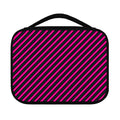Hot Pink Black And Blue Stripes Print Classic Bible Case