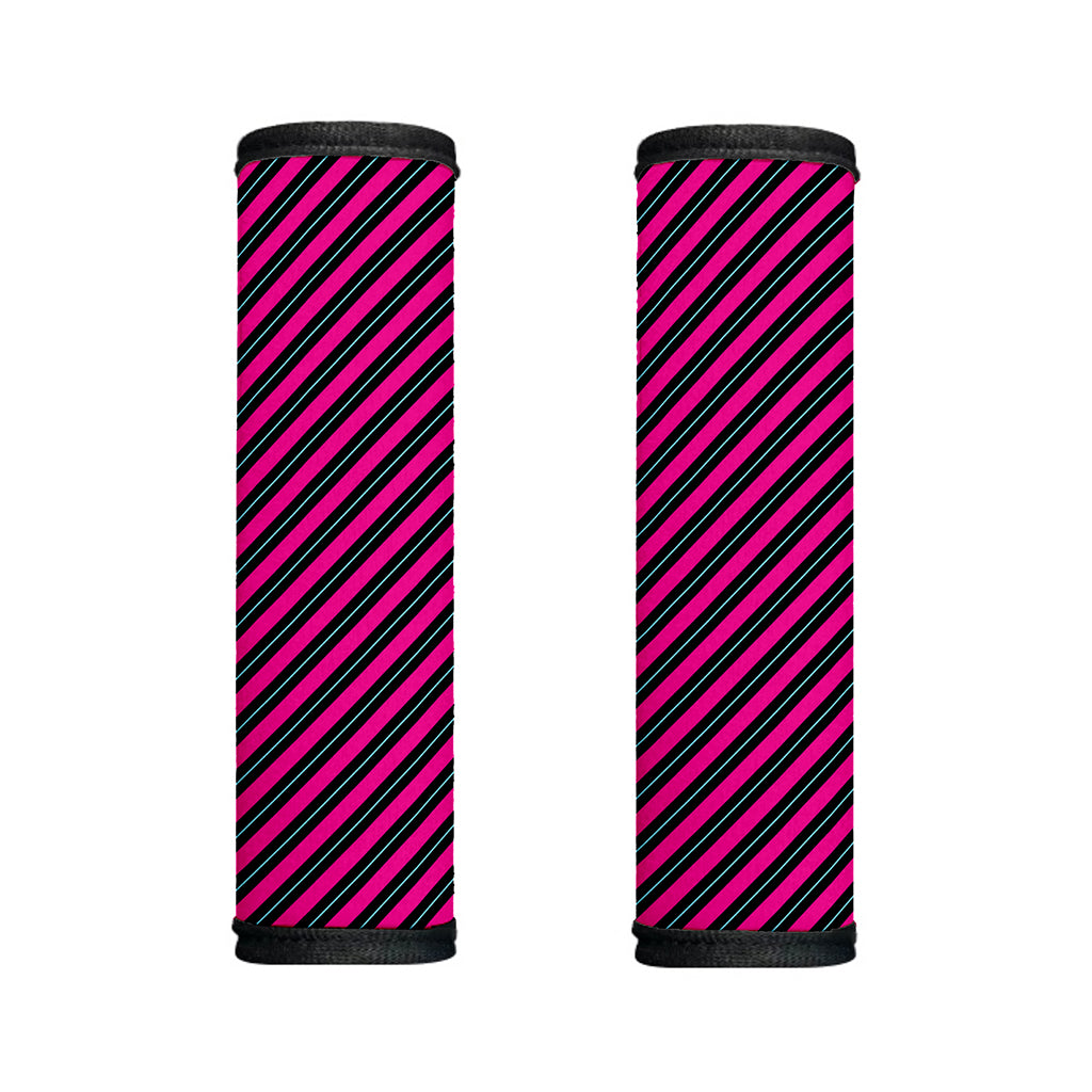 Hot Pink Black And Blue Stripes Print Handle Covers