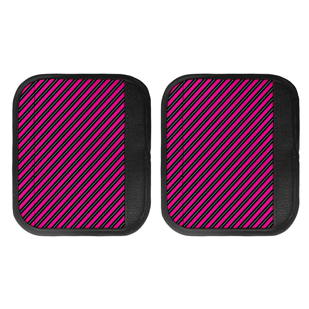 Hot Pink Black And Blue Stripes Print Handle Covers