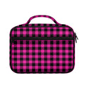 Hot Pink Buffalo Plaid Print Briefcase Bible Bag