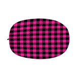 Hot Pink Buffalo Plaid Print Car Side Mirror Covers