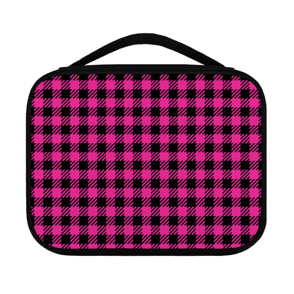 Hot Pink Buffalo Plaid Print Classic Bible Case
