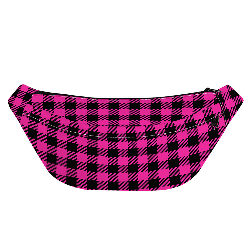 Hot Pink Buffalo Plaid Print Fanny Pack