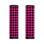 Hot Pink Buffalo Plaid Print Handle Covers