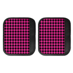 Hot Pink Buffalo Plaid Print Handle Covers