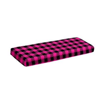 Hot Pink Buffalo Plaid Print Piano Keyboard Cover