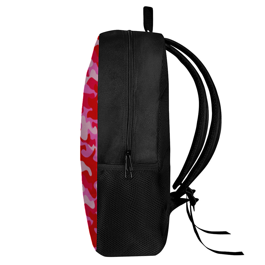 Hot Pink Camouflage Print 17 Inch Backpack