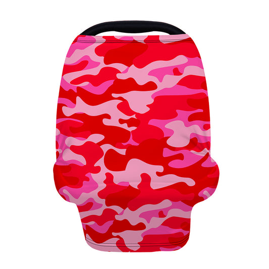 Hot Pink Camouflage Print Baby Seat Cover