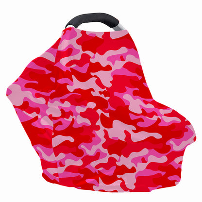 Hot Pink Camouflage Print Baby Seat Cover