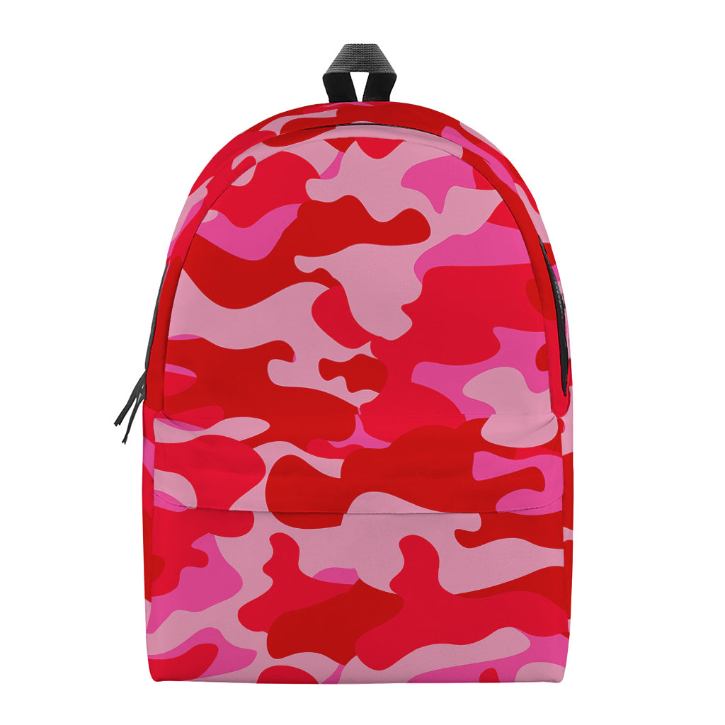 Hot Pink Camouflage Print Backpack