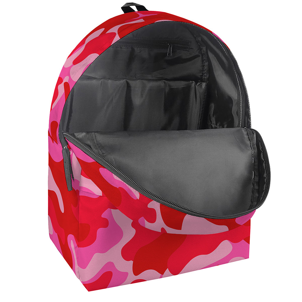 Hot Pink Camouflage Print Backpack