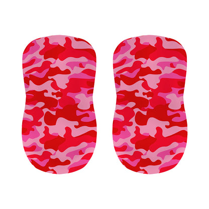 Hot Pink Camouflage Print Bar Stool Covers