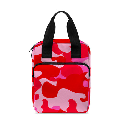 Hot Pink Camouflage Print Bible Tote Bag
