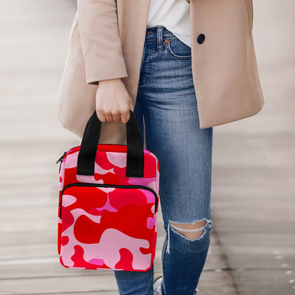 Hot Pink Camouflage Print Bible Tote Bag