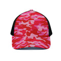 Hot Pink Camouflage Print Black Mesh Trucker Hat