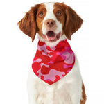 Hot Pink Camouflage Print Dog Bandana