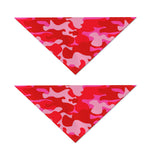 Hot Pink Camouflage Print Dog Bandana