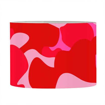 Hot Pink Camouflage Print Drum Lamp Shade