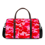 Hot Pink Camouflage Print Duffle Bag